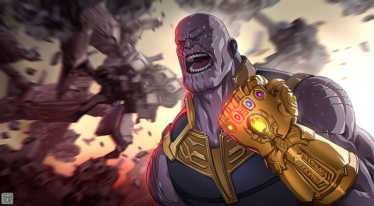 Deadpool Thanos, mask, spooky, people, human representation Free HD Wallpaper