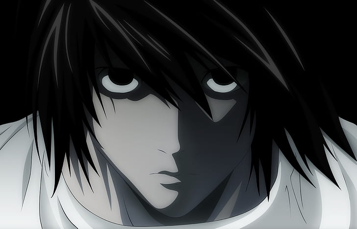 Death Note Chibi, L., anime, art, 2500x1600 Free HD Wallpaper