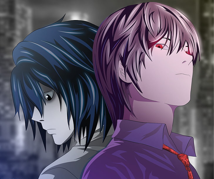 Death Note L Smile, light yagami, l death note, kira death note, anime Free HD Wallpaper