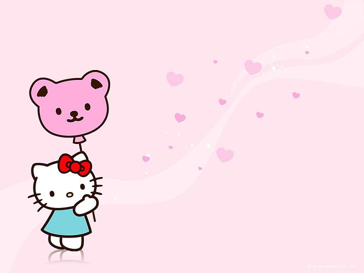 dress, hello kitty, hello, art Free HD Wallpaper