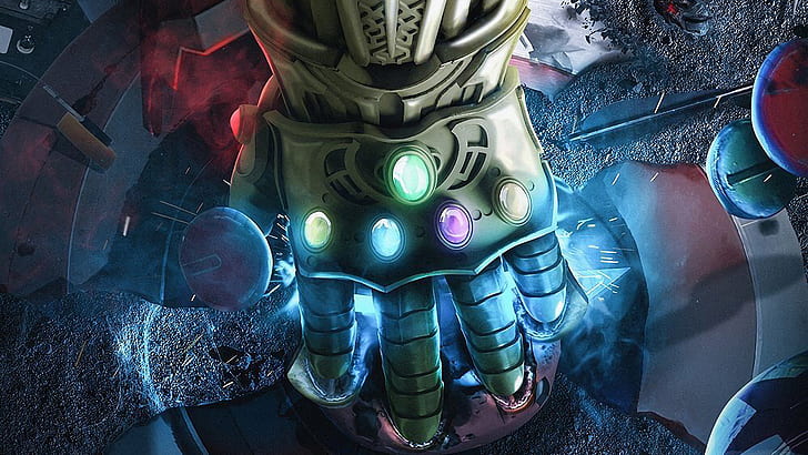 Ghost Rider Infinity Gauntlet, metal, reflection, closeup, retail Free HD Wallpaper