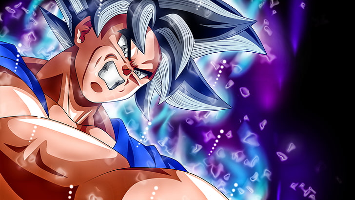 Goku Black Ultra Instinct, low angle view, representation, son goku, balloon Free HD Wallpaper