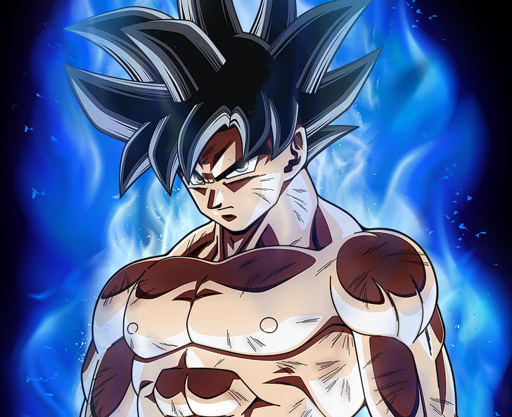 Goku Super Ultra Instinct, halloween, moon, dragon ball, sport Free HD Wallpaper