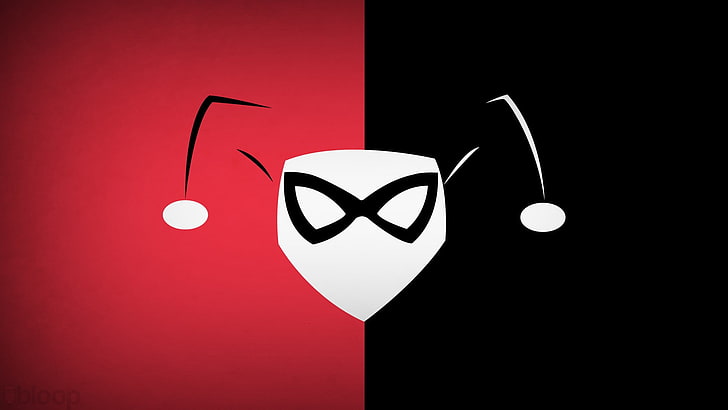 Harley Quinn Logo, vector, food and drink, blo0p, celebration Free HD Wallpaper