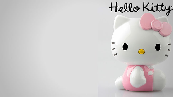 Hello Kitty Crystal, indoors, white background, art and craft, text Free HD Wallpaper