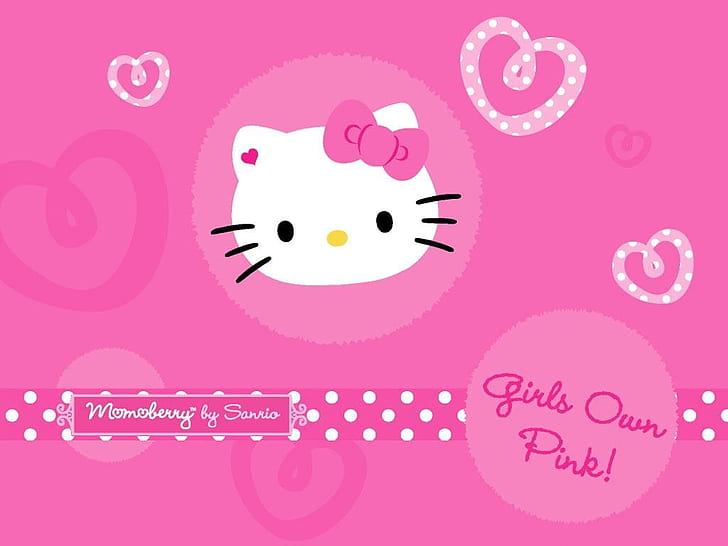 Hello Kitty Fairy, pink, kitty, dress, anime Free HD Wallpaper