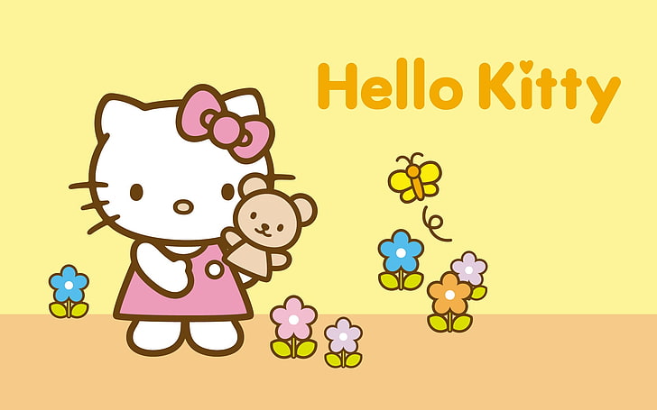 Hello Kitty Theme, anime, art, hello, kitty Free HD Wallpaper