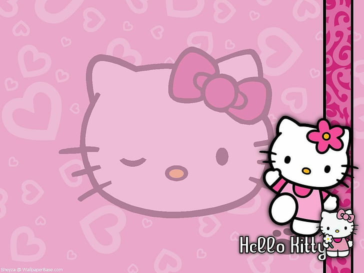 Hello Kitty Valentine's, cute, kitty, hello kitty, pink