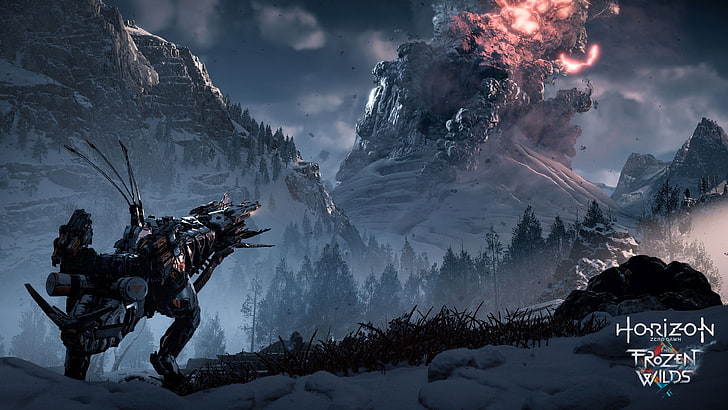 horizon zero dawn, snow, outdoors, winter