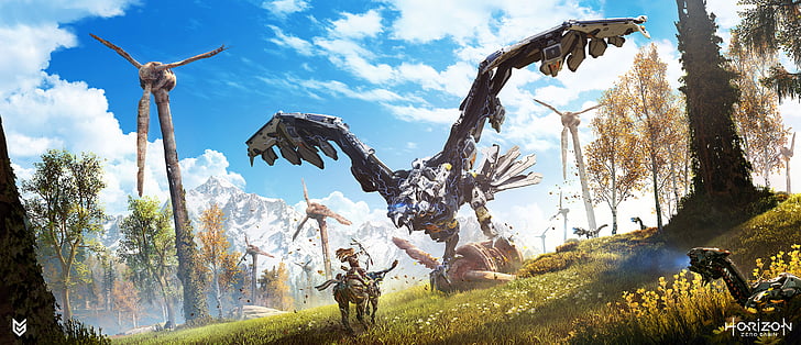 Horizon Zero Dawn Weapons, horizon, horizon zero dawn, aloy, stormbringer Free HD Wallpaper