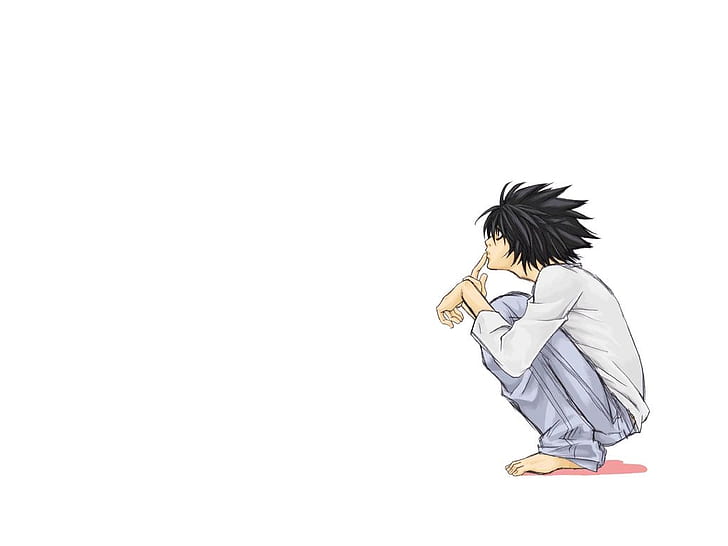 L Death Note Cool, anime, background, Anime, art Free HD Wallpaper