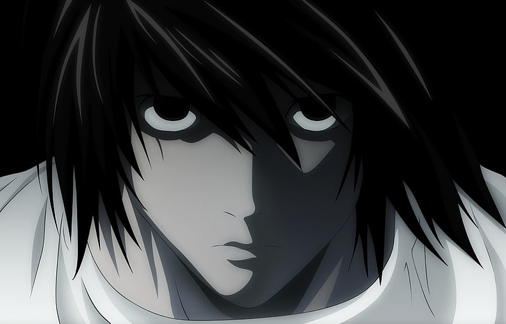 L Death Note Manga, studio shot, hair, representation, anime Free HD Wallpaper