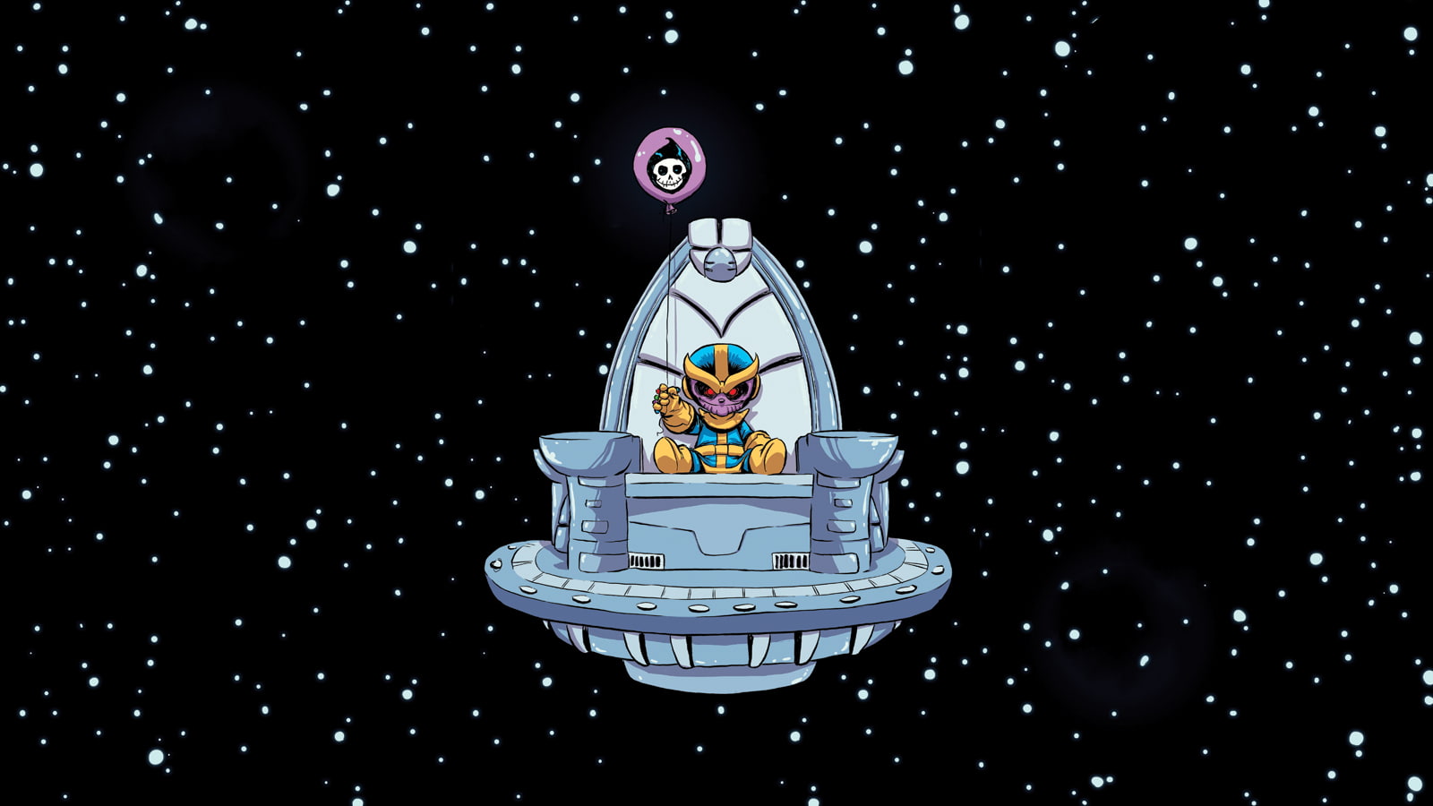 Marvel Thanos New HD, stars, marvel, thanos, cartooncomic
