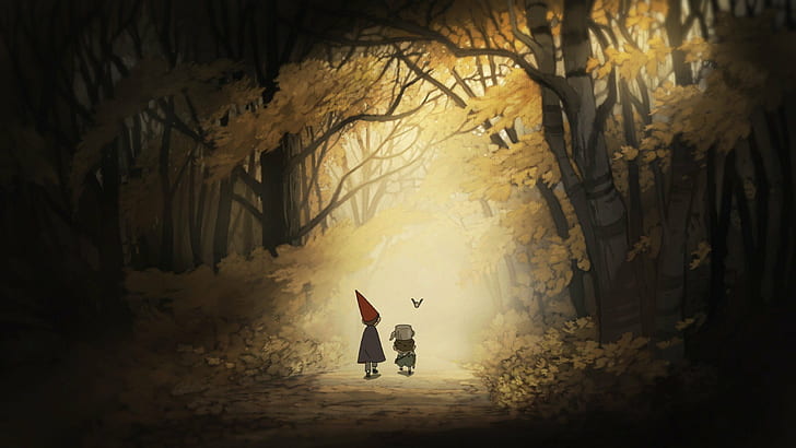 Over the Garden Wall Painting, hello, wall, over the garden wall, garden Free HD Wallpaper