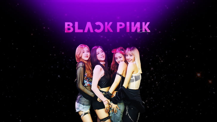 Pink Black Computer, kpop, music, blackpink Free HD Wallpaper