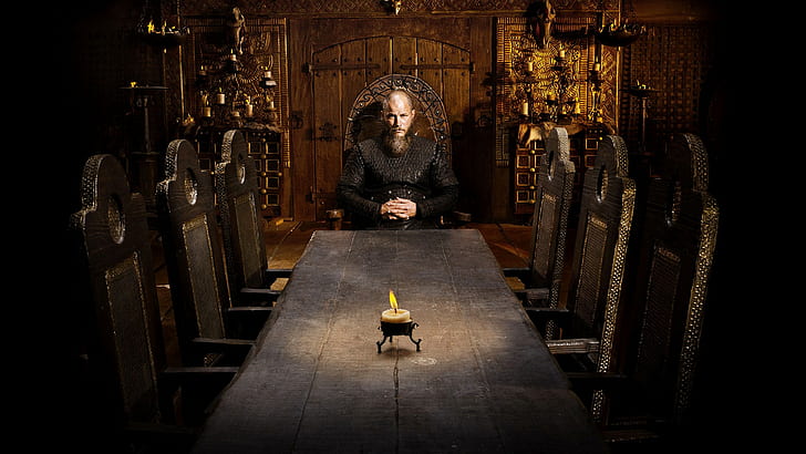 Ragnar Lothbrok Death, vikings, tv series, ragnar lodbrok, travis fimmel Free HD Wallpaper