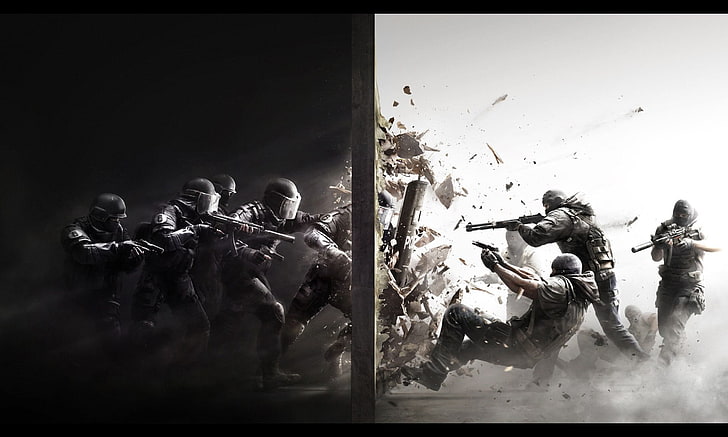 Rainbow Six Siege Blitz, smoke  physical structure, people, tom clancy, group Free HD Wallpaper