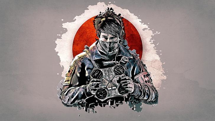 Rainbow Six Siege IQ 1080 X 1080, religion, human skeleton, gray background, studio shot Free HD Wallpaper