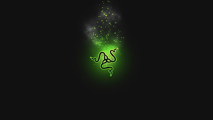 Razer Logo Design, communication, black background, studio shot, dark Free HD Wallpaper