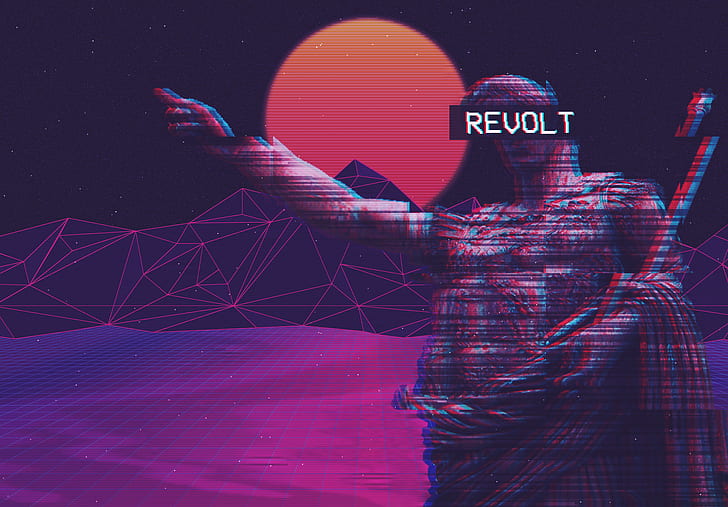 Statue Aesthetic, vaporwave, fashwave, europe, revolt Free HD Wallpaper