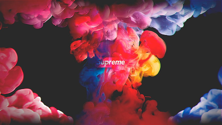 Supreme Cartoon, paint, text, pink color, nature Free HD Wallpaper