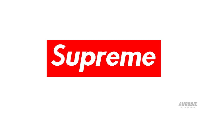 Supreme Logo Sticker, marketing, copy space, business, shape Free HD Wallpaper