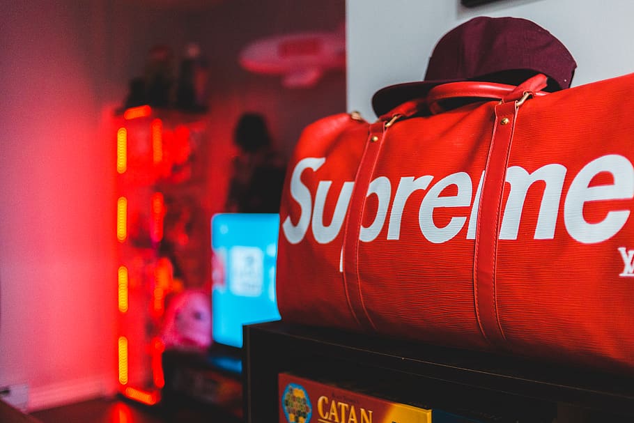 Supreme Sticker, letter, communication, clothing, celebration Free HD Wallpaper