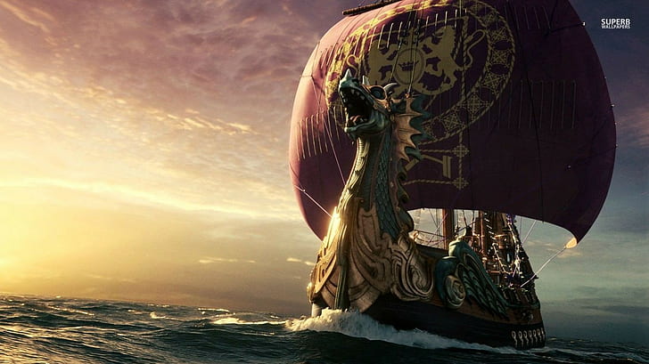 Voyage of the Dawn Treader Dragon, rear view, vikings, beauty in nature, day Free HD Wallpaper