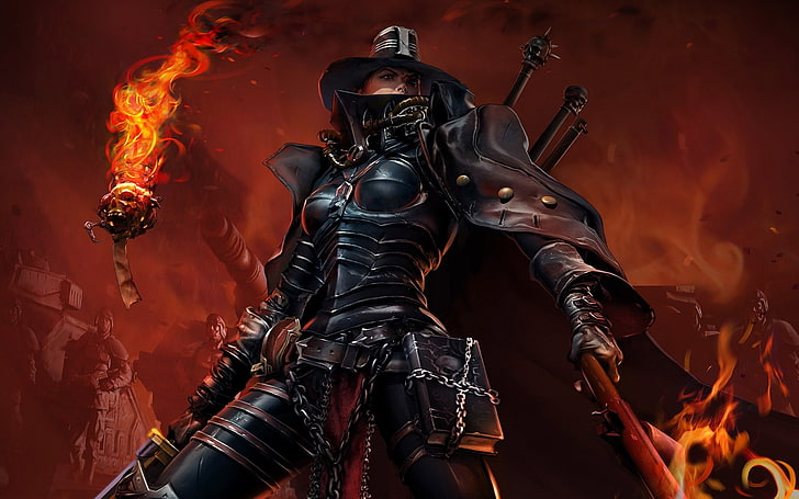 Warhammer 40K Character Art, abstract, inquisition, Abstract, art Free HD Wallpaper