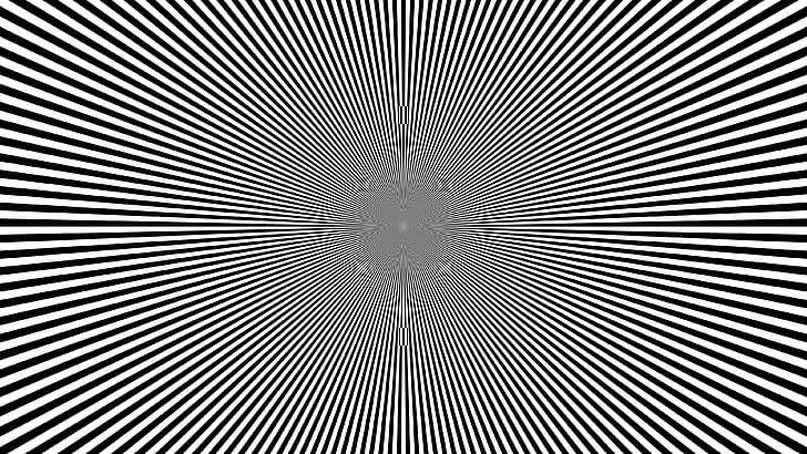 Abstract Design Pattern, radial, monochrome, simple, pattern