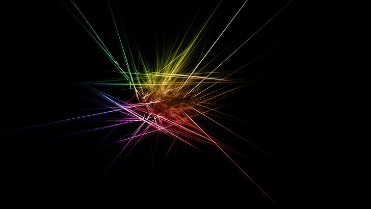 Abstract Phone, blurred motion, multi colored, pattern, black background Free HD Wallpaper