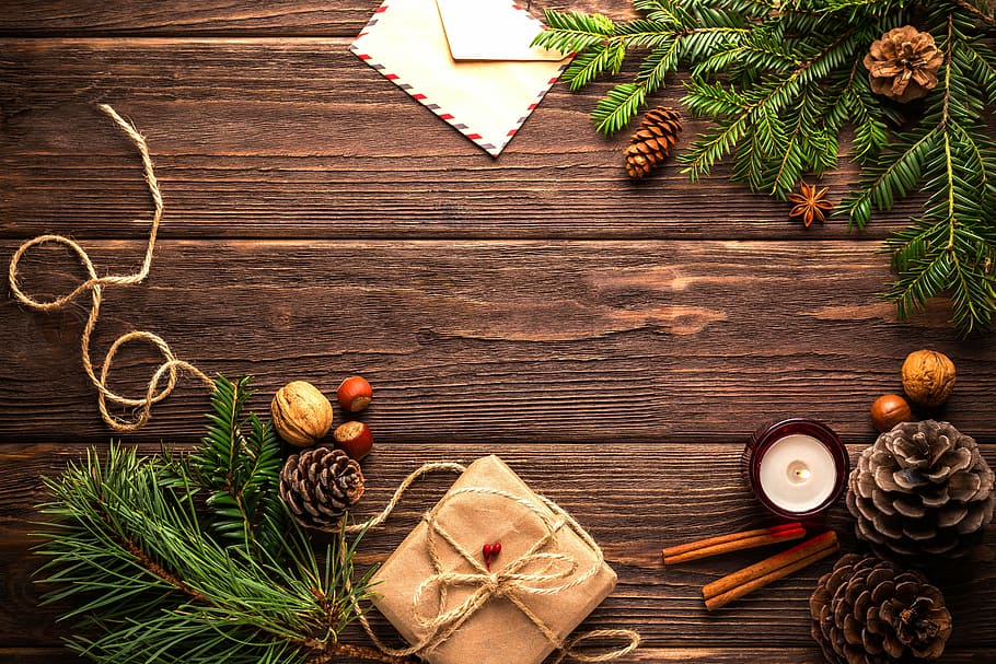 Christmas Decoration, holiday, indoors, cinnamon, christmas tree Free HD Wallpaper