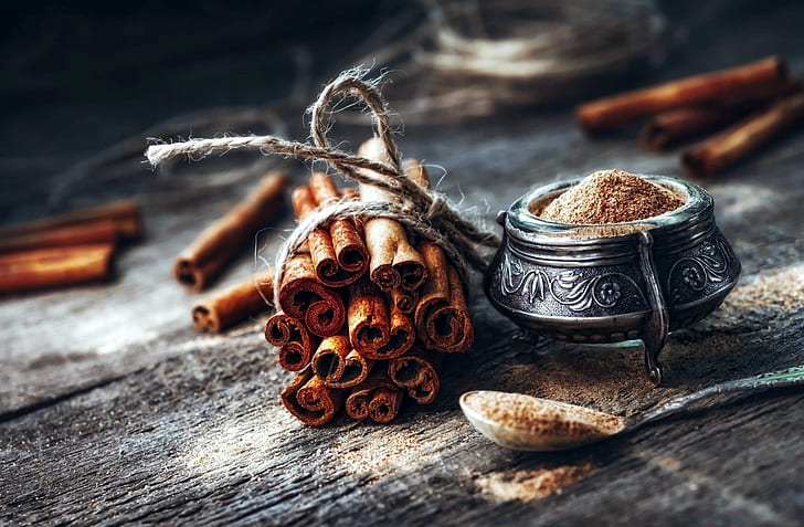 Cinnamon Benefits Men, Rustic, rustic, cinnamon, spoon