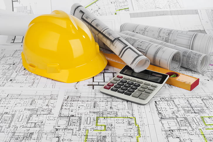 Civil Engineer, blueprints, pearls, civil engineering, calculator Free HD Wallpaper