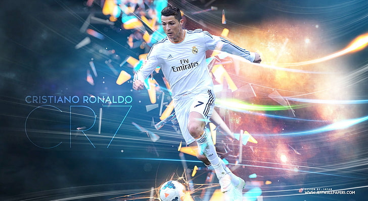 Cristiano Ronaldo CR7, gareth bale, adult, cyberspace, digital composite Free HD Wallpaper