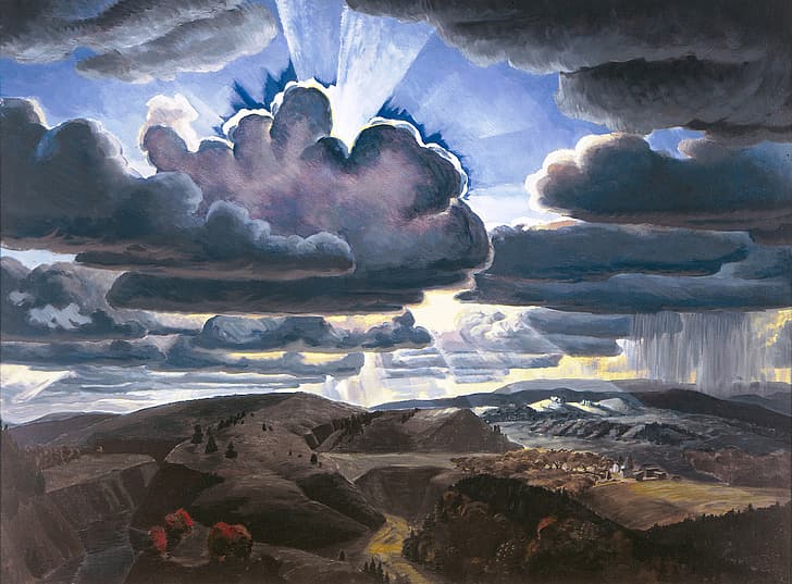 Damao Yu Art, sunburst, charles ephraim burchfield, 192931 Free HD Wallpaper