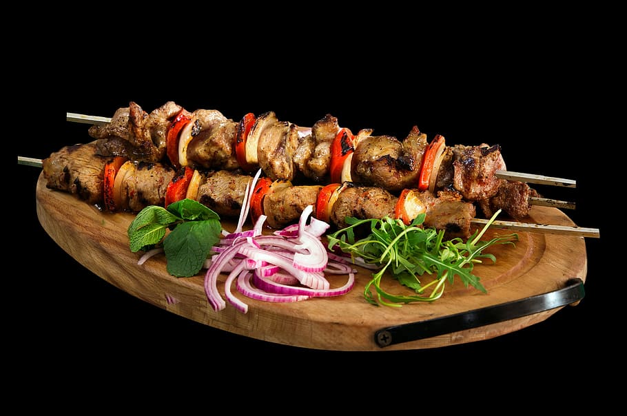 Delicious Food, tasty, mediterranean, pork, studio shot Free HD Wallpaper