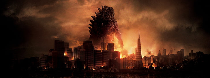 Godzilla 2014, building, building exterior, office building exterior, panoramic Free HD Wallpaper