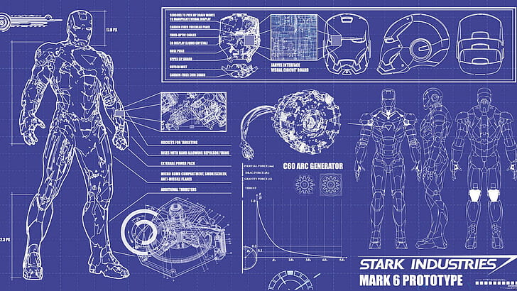 Iron Man Helmet Blueprints, man, iron, movies, iron man Free HD Wallpaper