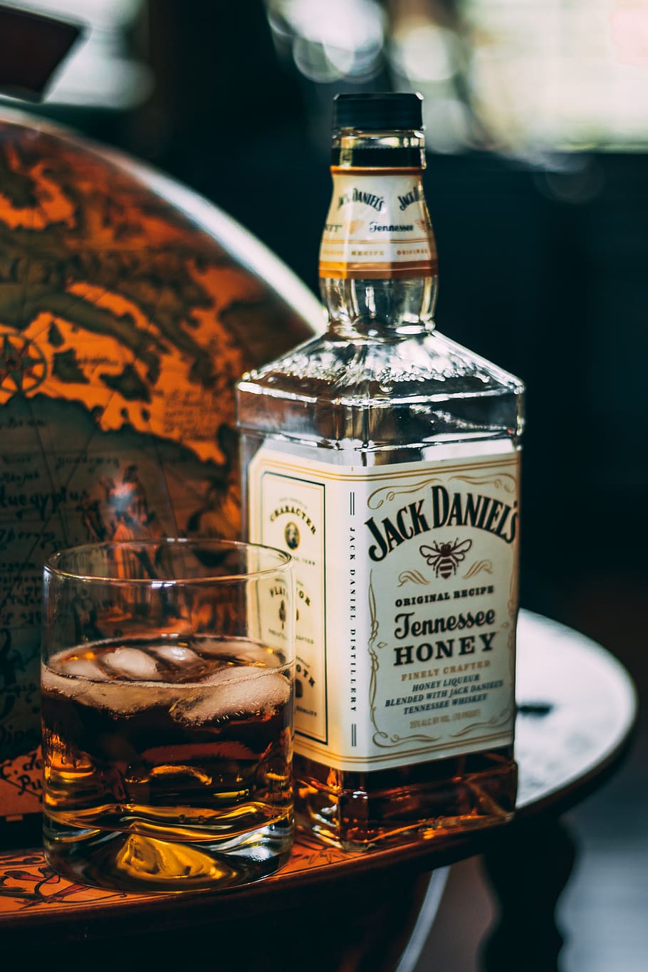 Jack Daniel's Whiskey Bottle, advertisement, retail, united states, food