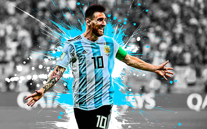 Lionel Messi Argentina National Team, argentina national football team, lionel messi, soccer Free HD Wallpaper