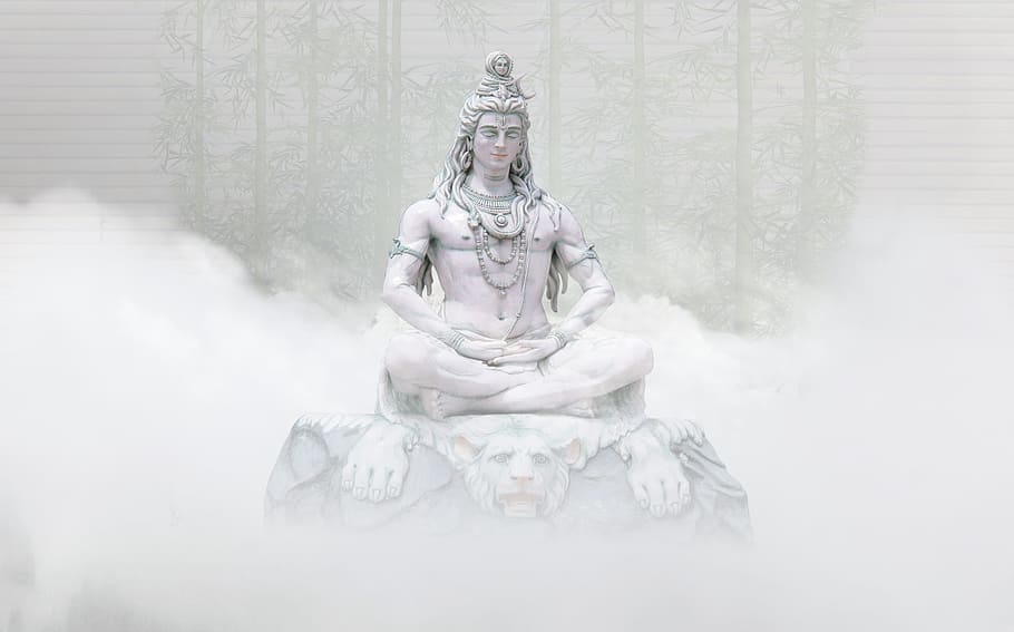 Lord Shiva and Ganesh, art and craft, harmony, composing, meditate