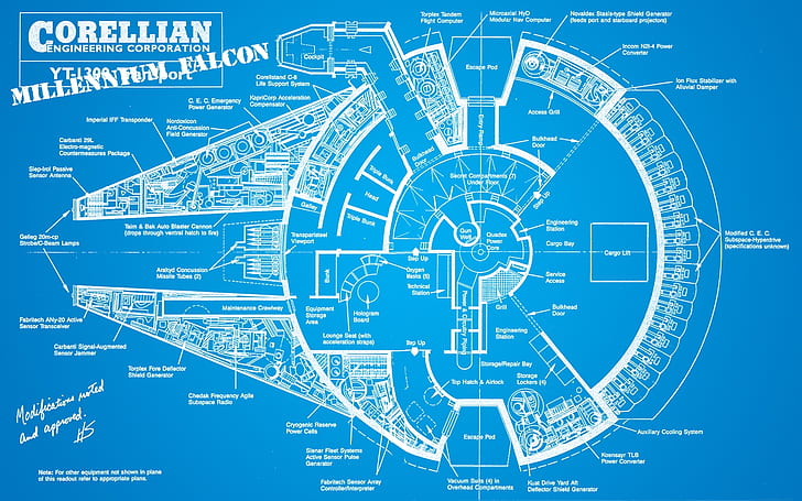 Millennium Falcon Floor Plan, video, art, Art, games Free HD Wallpaper