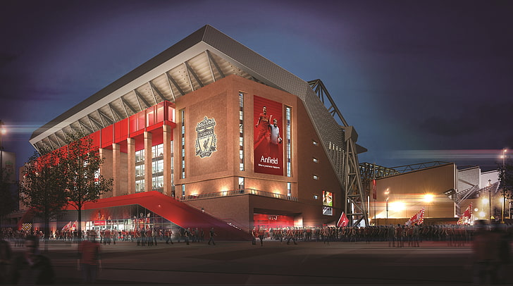 New Anfield Road, wallpaper, Anfield Road, anfield road, liverpool fc Free HD Wallpaper