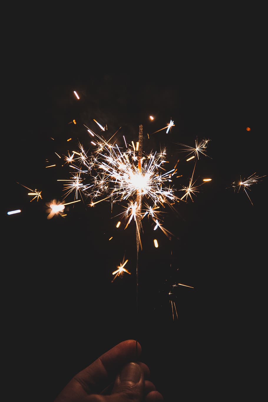 New Year's Aesthetic, burning, celebration, firework display, sparks