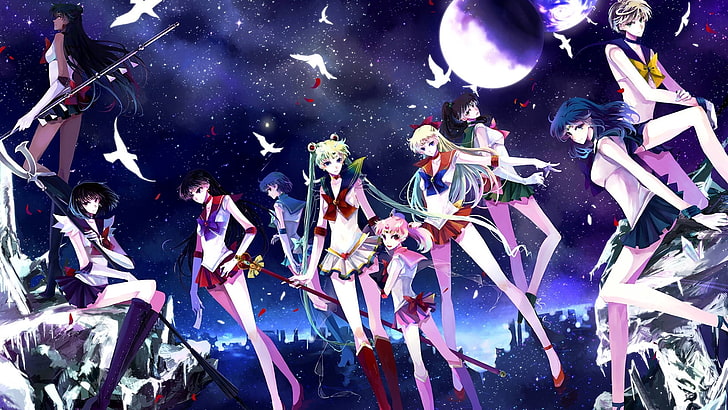 night, sailor moon, festival, live event