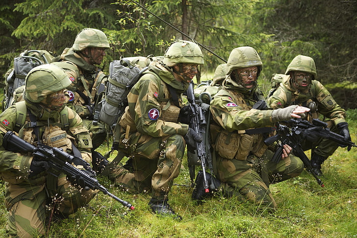 Norwegian Army Ranks, norwegian army, rifle, Norwegian, norwegian armed forces Free HD Wallpaper