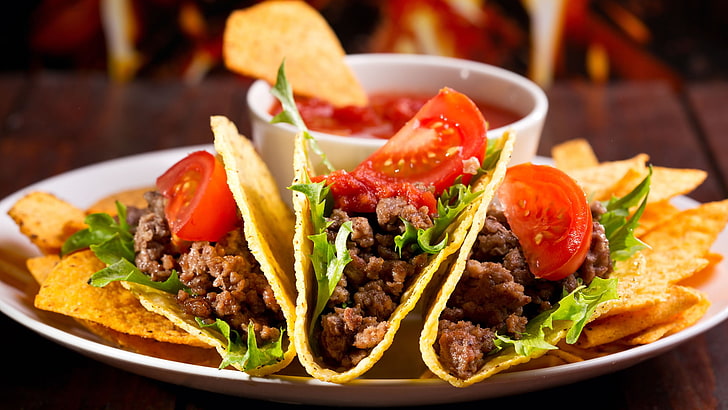 Nr, closeup, dinner, mexican food, crockery Free HD Wallpaper