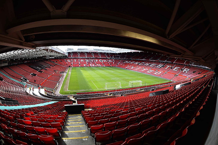 Old Trafford Stadium Plan, absence, red, sport, empty Free HD Wallpaper