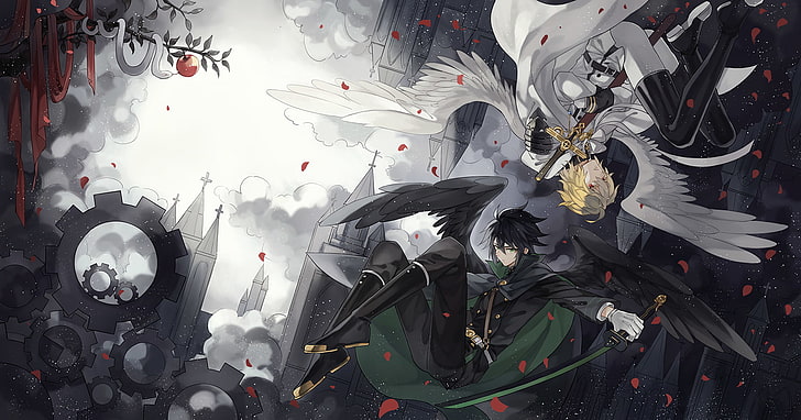 Owari No Seraph Anime, flower, leaf, arts culture and entertainment, streamer Free HD Wallpaper